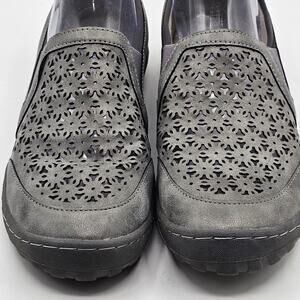 JBU by Jambu Bellflower Loafer Flat Gray Slip-On Comfort Shoe Womens 9M - NEW